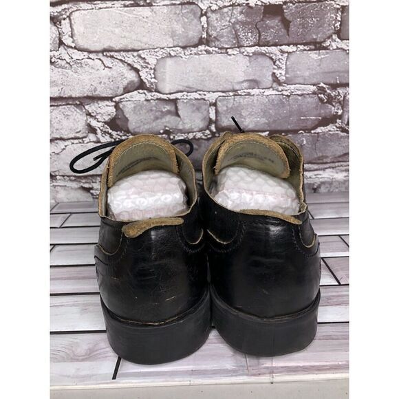 Fly London Black Leather Cap Toe Comfort Lace Up Oxfords Shoes Men Sz 43EU/10M - Picture 4 of 16